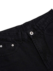 High Street Embroidery Retro Jeans Streetwear