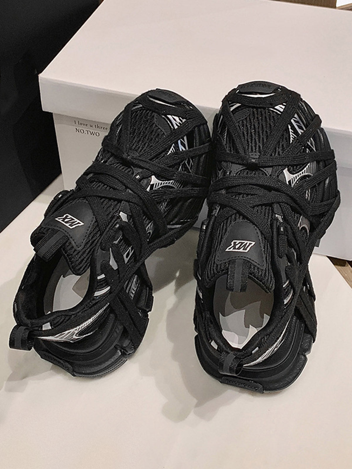 High Street Lace up Casual Sneakers Streetwear