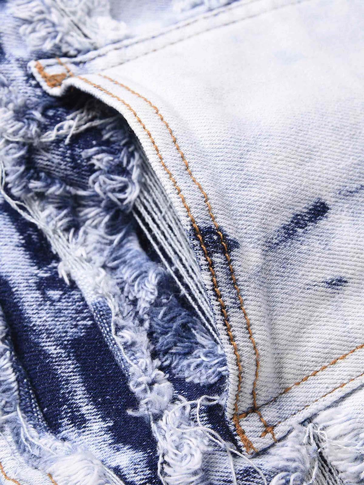 High Street Old Washed Slim Fit Jeans Pants Streetwear