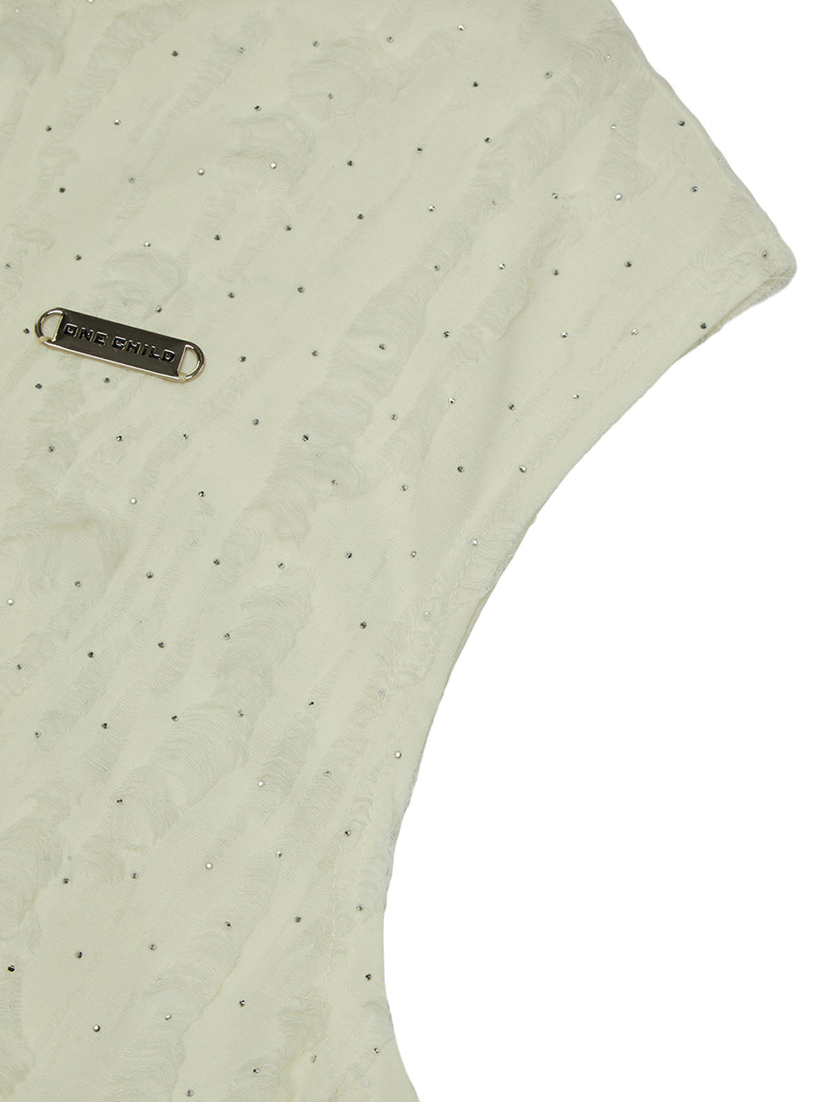 High Street Worn Design Diamond Texture Vest Streetwear