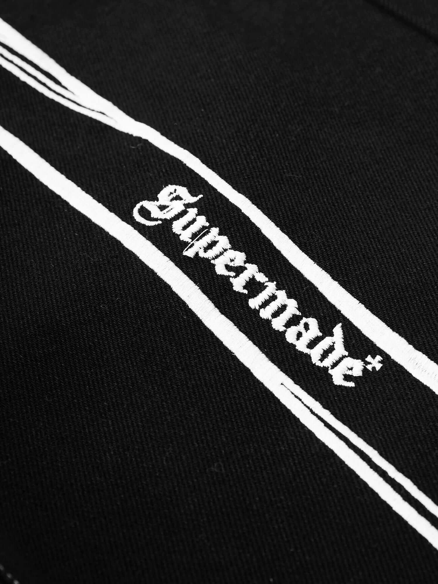 Hip Hop Bones Embroidered Jeans Streetwear