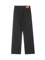 Letter Embroidery Hip Hop Washed Jeans Streetwear