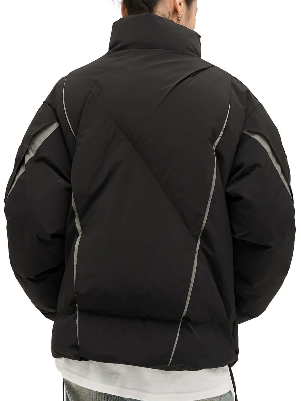 Oversize Deconstructed Cotton Jacket Streetwear