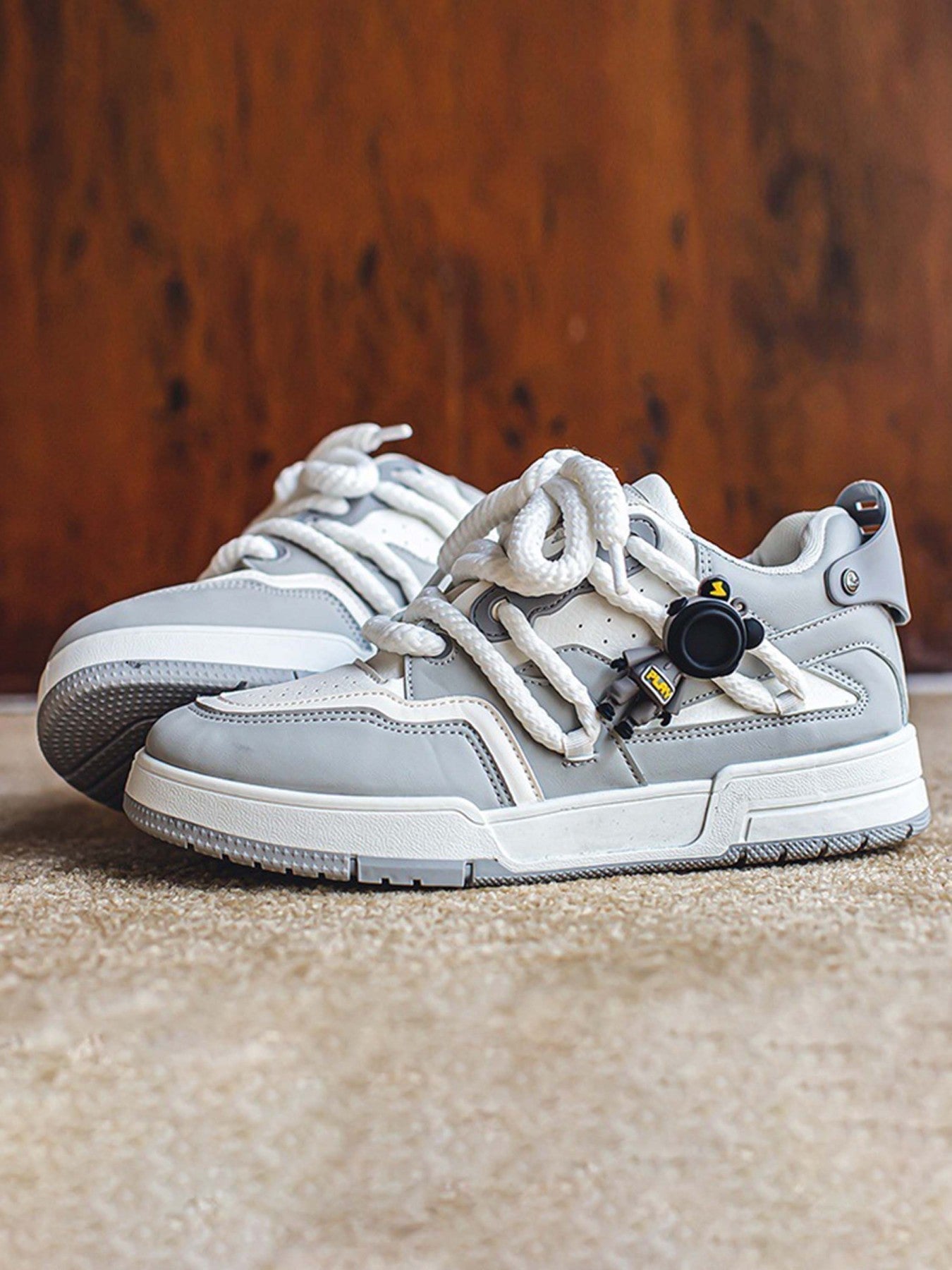 Retro Twine Dirty Braid Board Shoes Streetwear