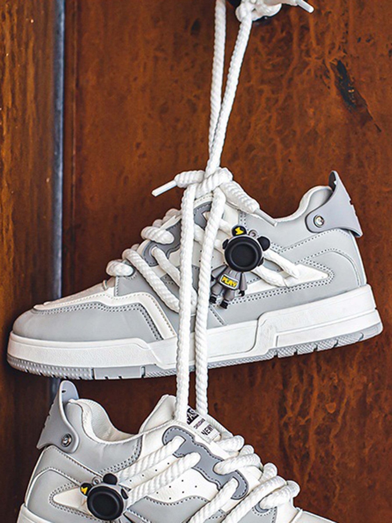 Retro Twine Dirty Braid Board Shoes Streetwear