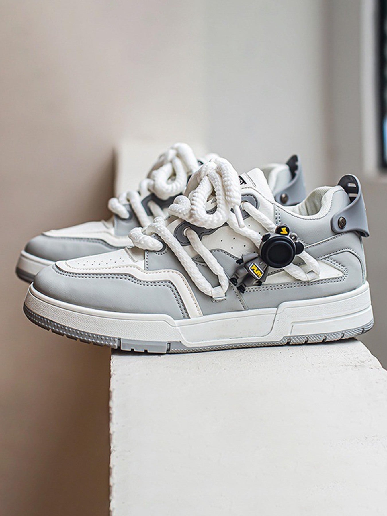 Retro Twine Dirty Braid Board Shoes Streetwear