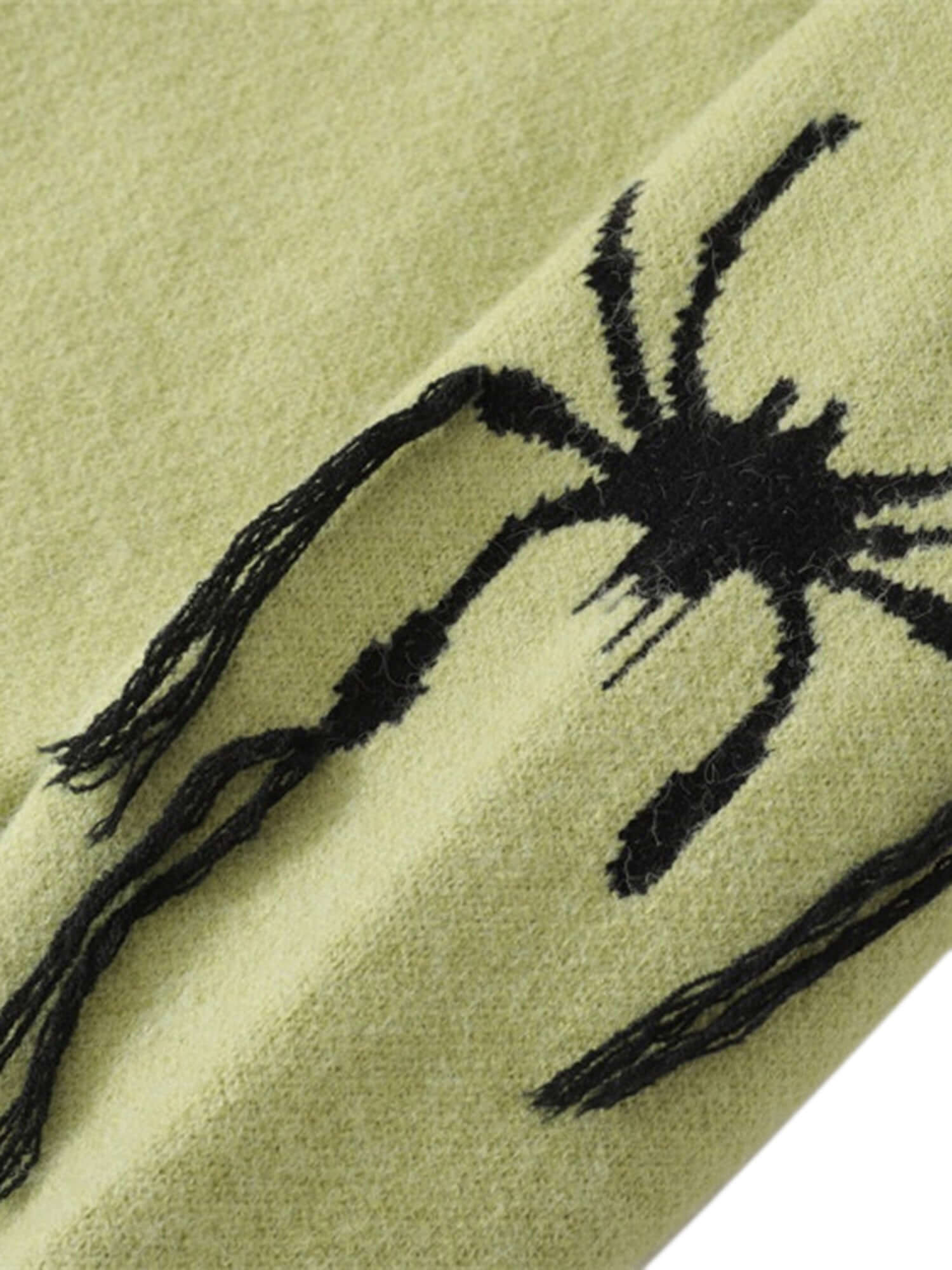 Spider Distressed Oversized Sweater Streetwear