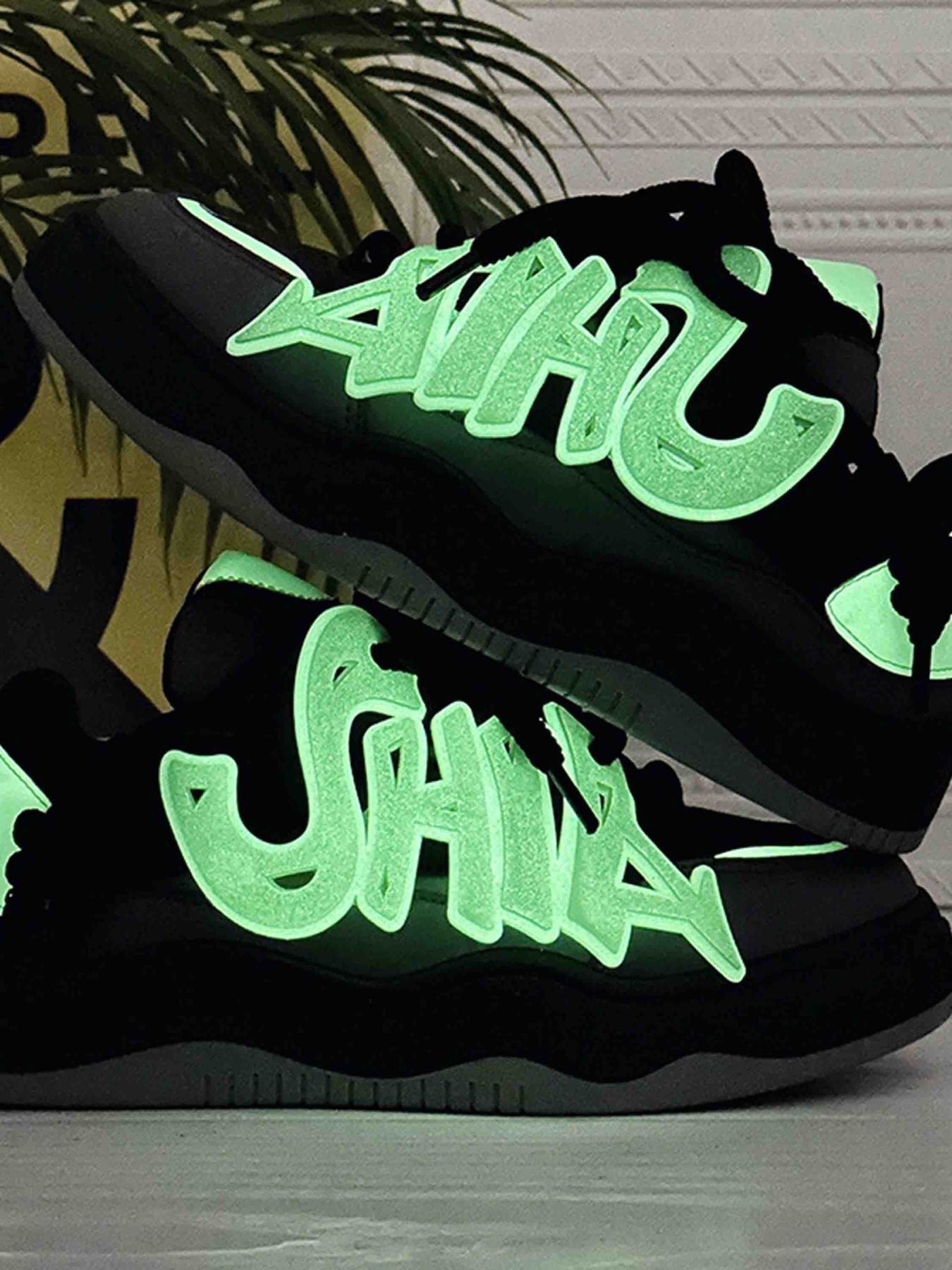 Street Versatile Luminous Fluorescent Boardshoes Streetwear