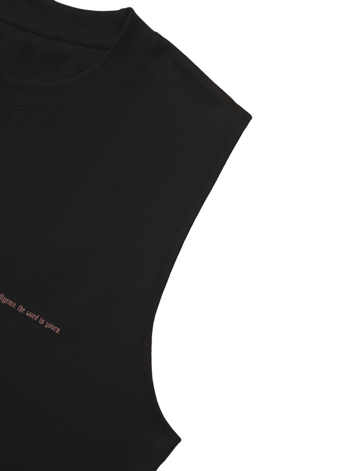 Thorn Ring Retro Font Street Rap Sleeveless Vest Streetwear