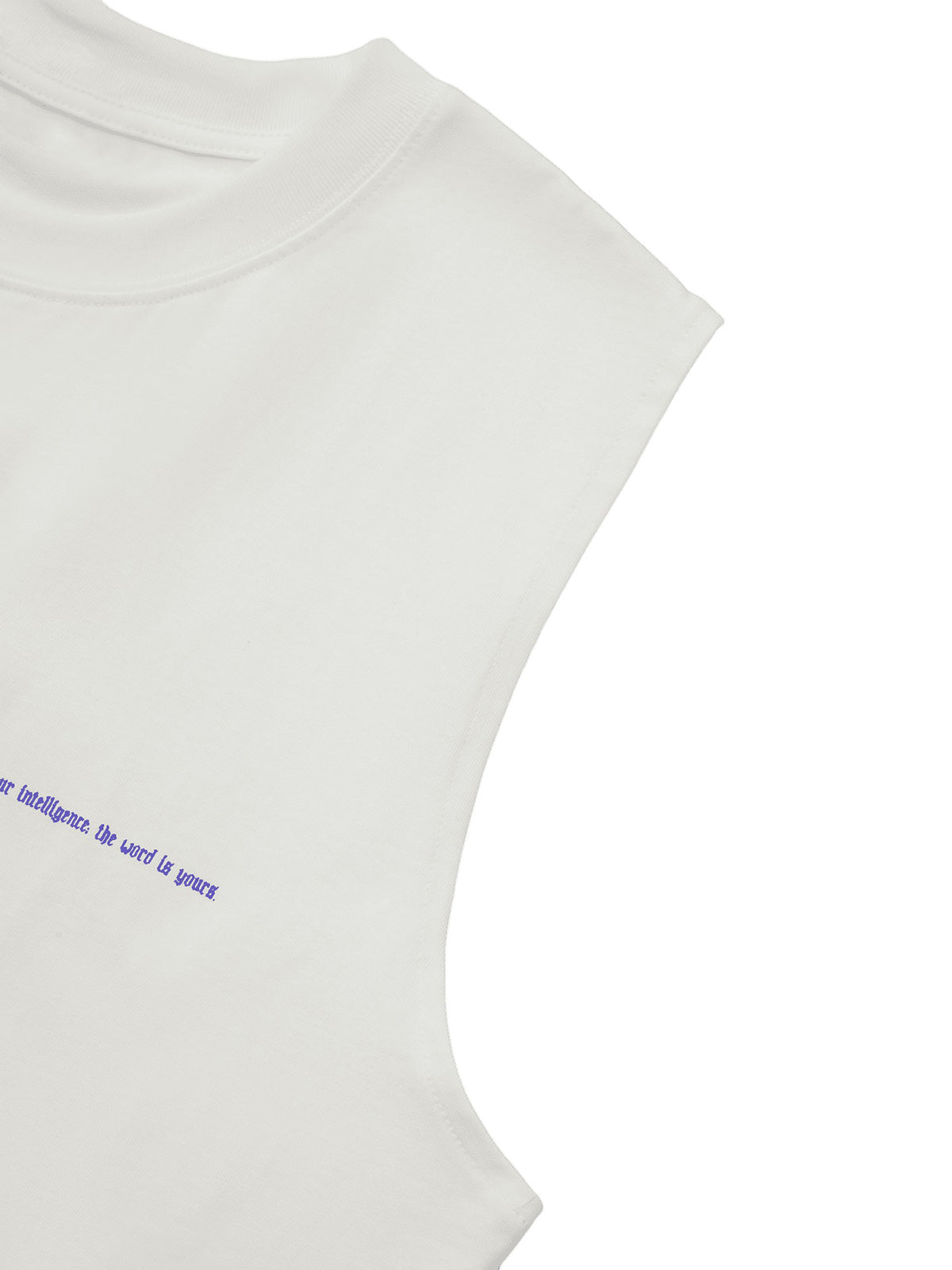 Thorn Ring Retro Font Street Rap Sleeveless Vest Streetwear