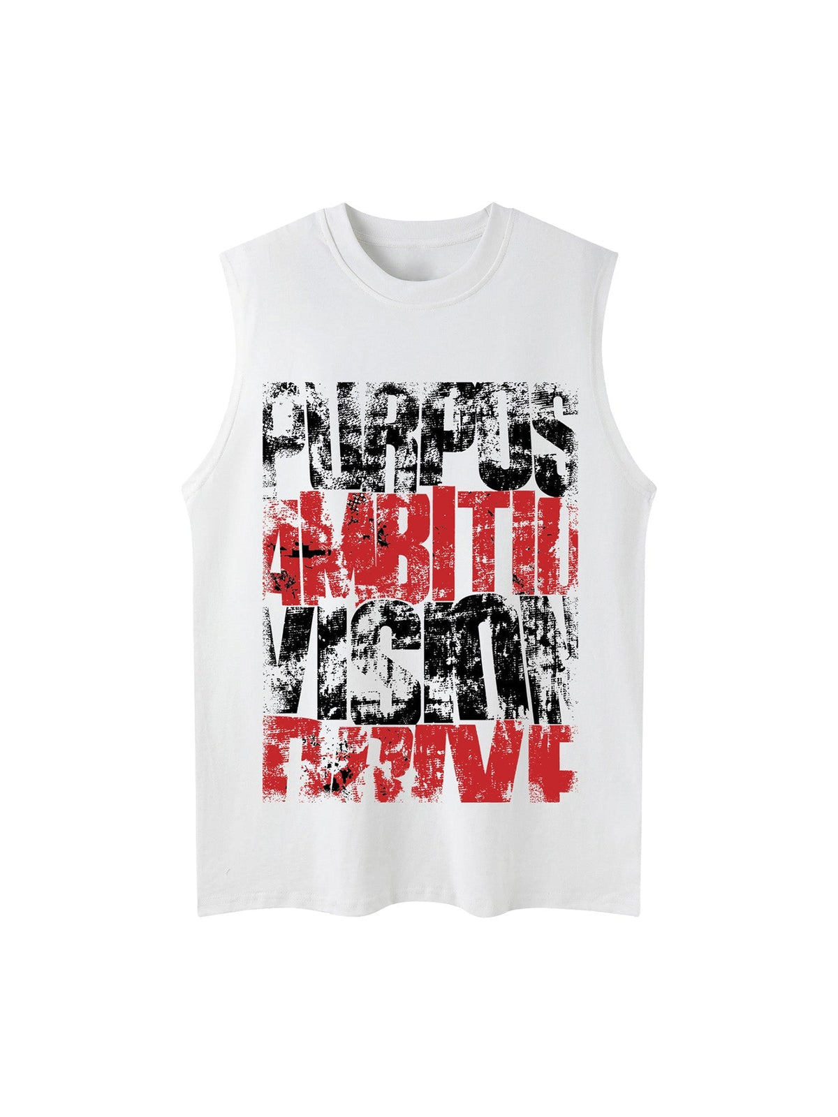 Unisex Letters Street Rap Graffiti Vest Streetwear