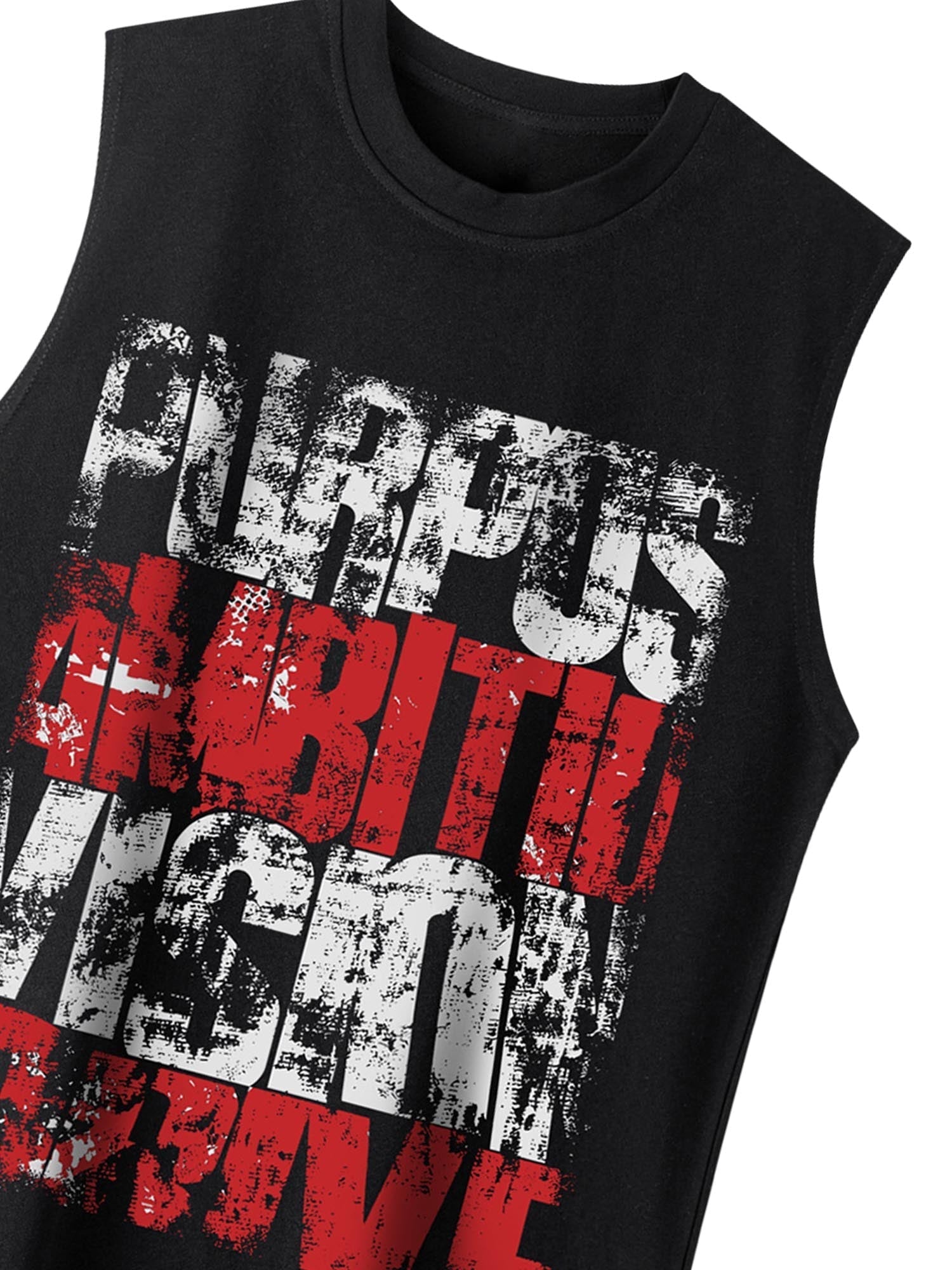 Unisex Letters Street Rap Graffiti Vest Streetwear