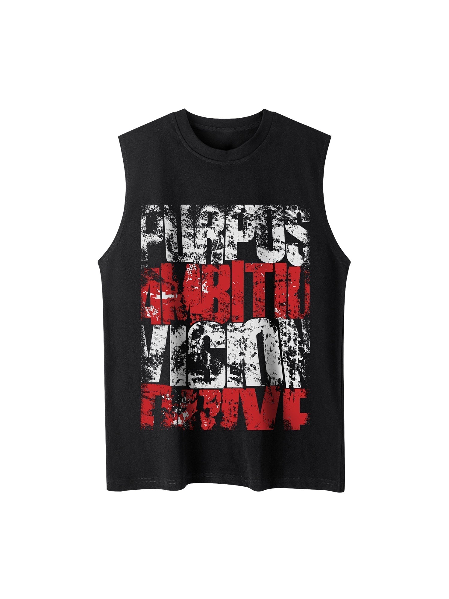 Unisex Letters Street Rap Graffiti Vest Streetwear