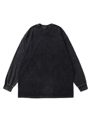 Vintage Skull Crew Neck Sweatshirt Streetwear