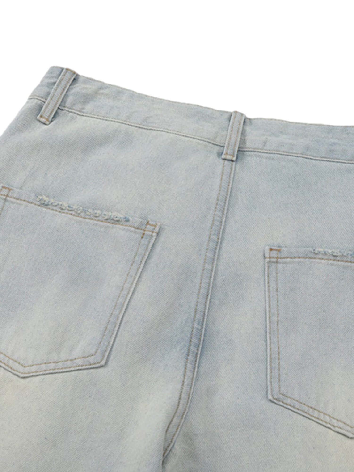 Vintage Washed Multi pocket Work Jeans Streetwear