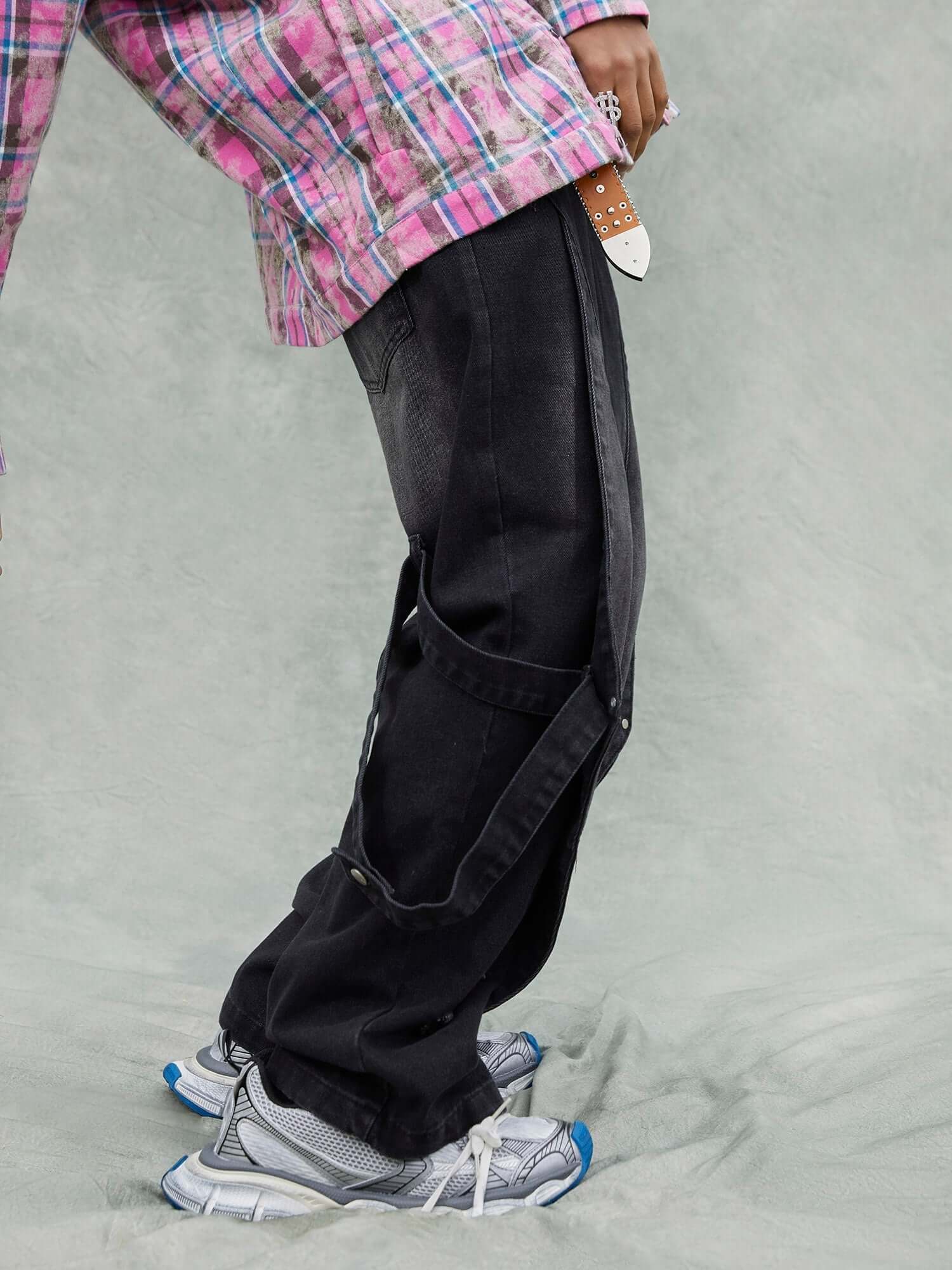 Washed Ripped Denim Jeans Streetwear