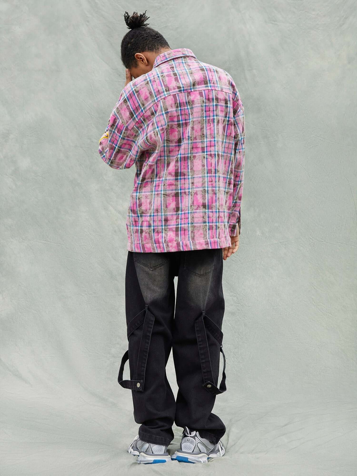 Washed Ripped Denim Jeans Streetwear
