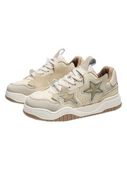 Vintage Star Sneakers Reflective Chunky Streetwear Style