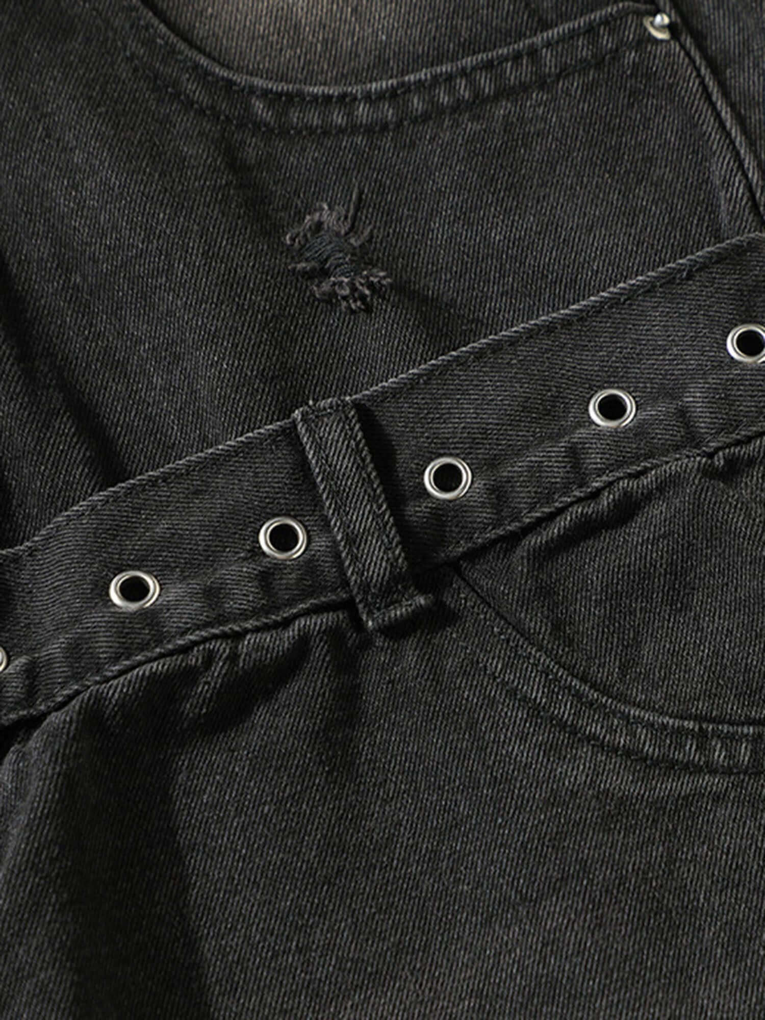 Vintage Washed Distressed Jeans Streetwear