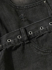 Vintage Washed Distressed Jeans Streetwear