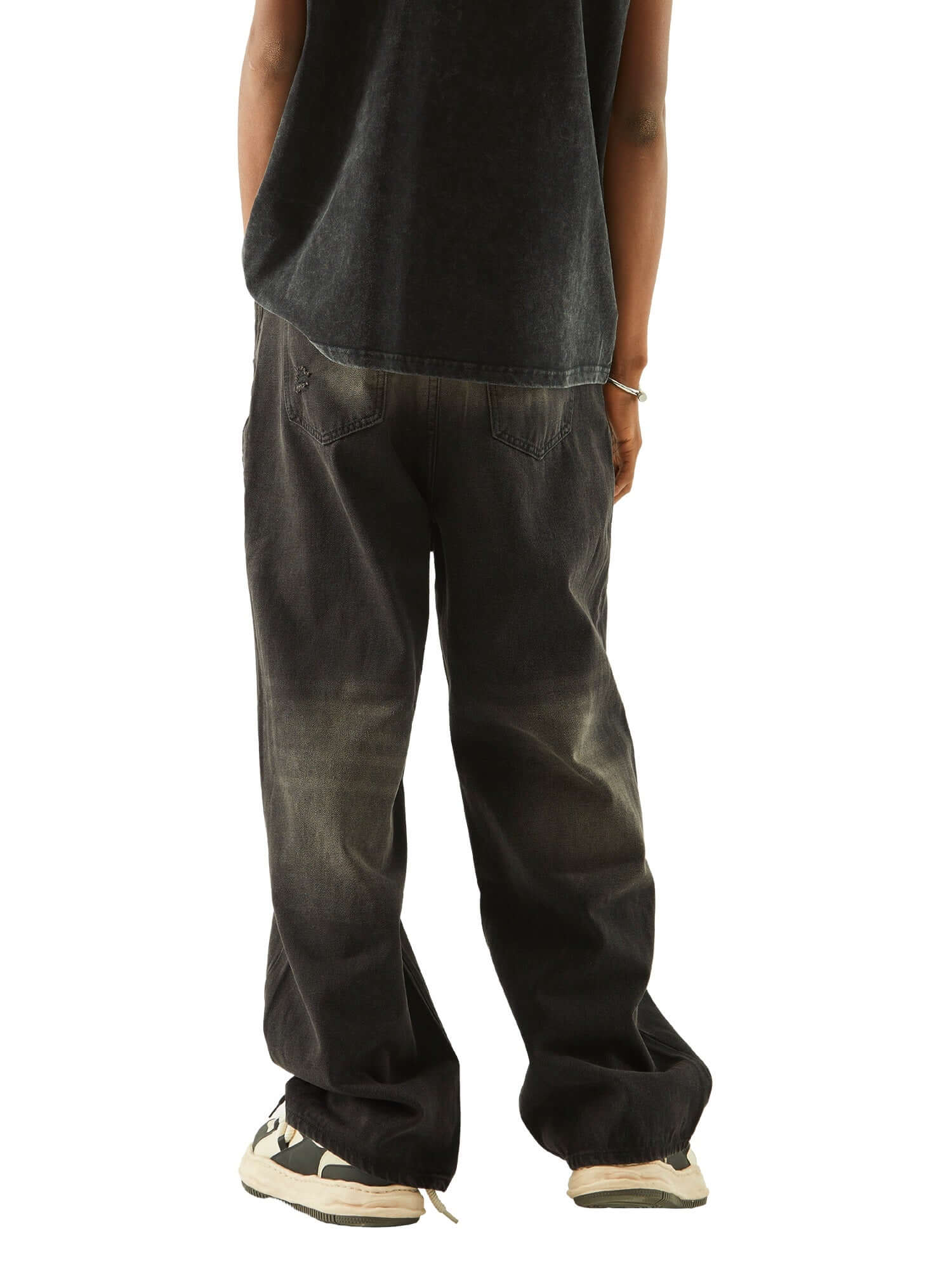 Vintage Washed Distressed Jeans Streetwear