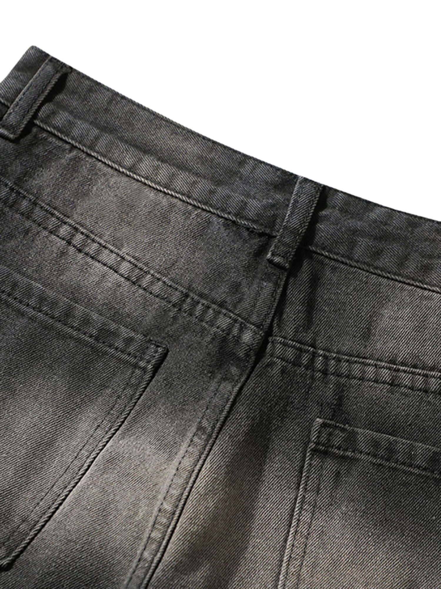 Vintage Washed Distressed Jeans Streetwear