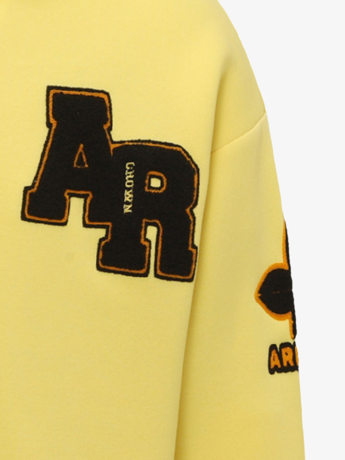Street Letter Patch Embroidered Heather Hoodie