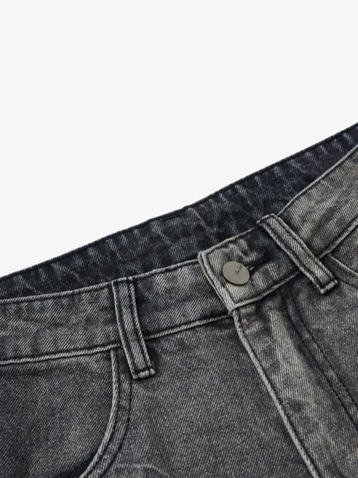 Wasteland Heavy Washed Distressed Tie-Dye Work Jeans