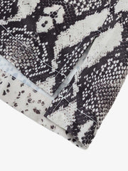 Street Snake Print Short-Sleeved Floral Shirt