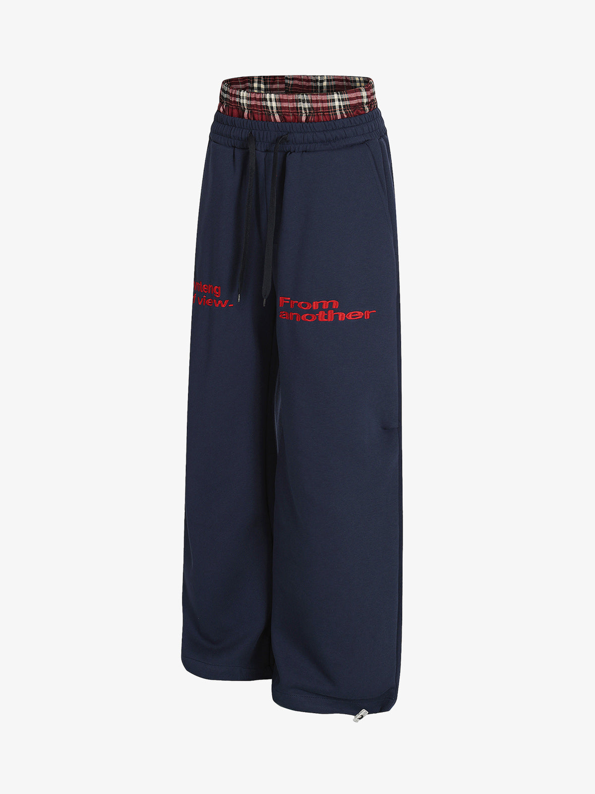 Retro Double Waist Loose Wide-Leg Pants