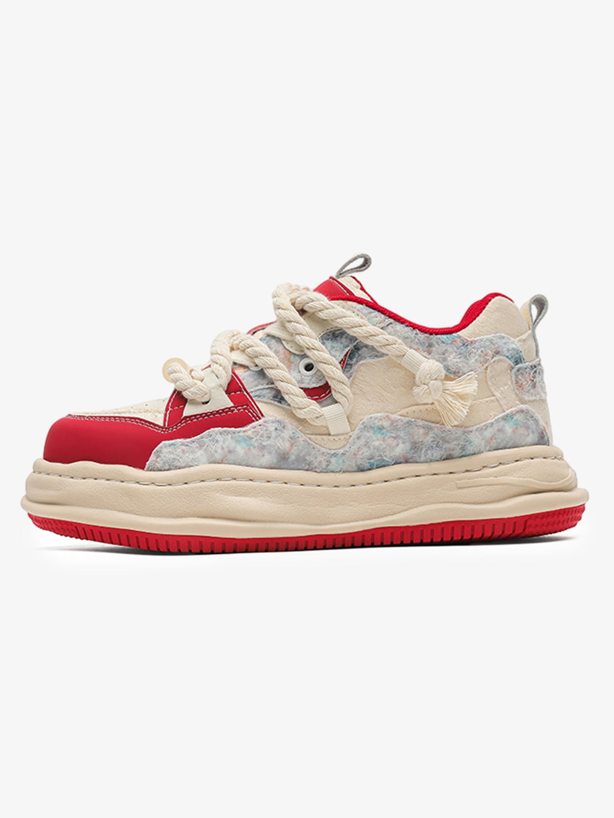 Street Deconstructed Color Splash Sneakers