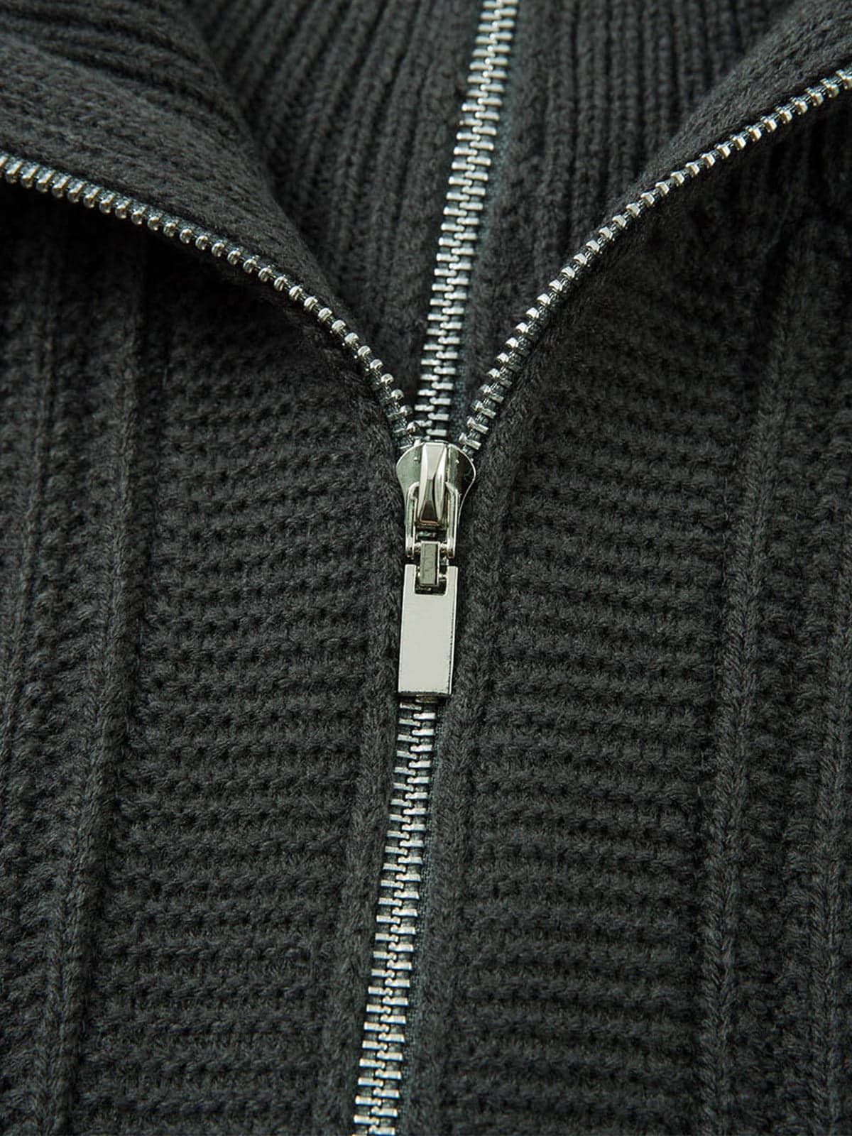 Vintage Faux Two-Piece Layered Collar Turtleneck Sweater