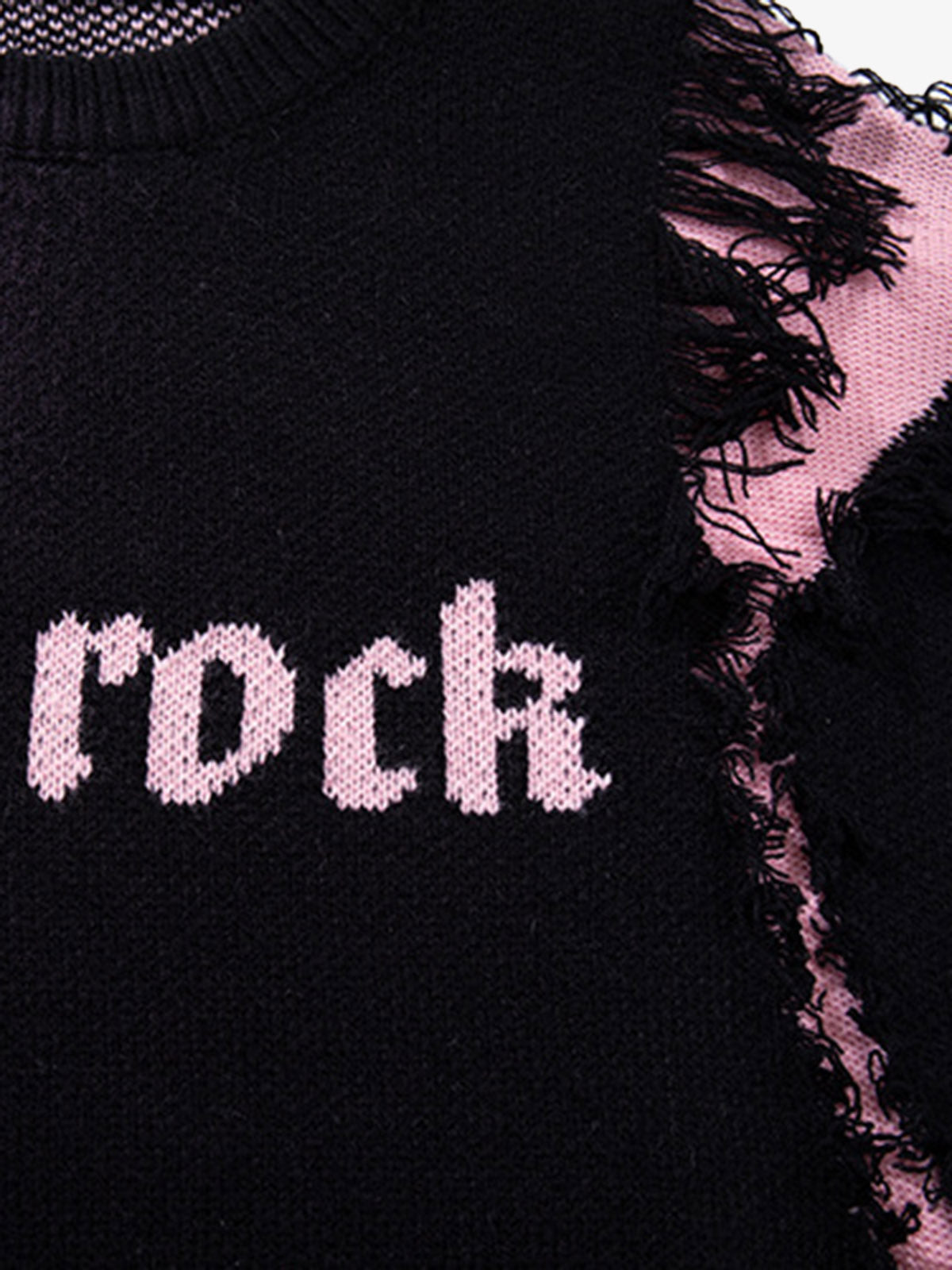 Raw Edge Damaged Dirty Dyed Niche Sweatshirt
