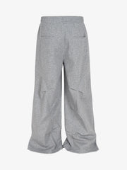 Pleated Crease Wide-Leg Mopping Casual Pants