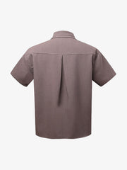 Deconstructed Patchwork Tie Short-Sleeved Shirt