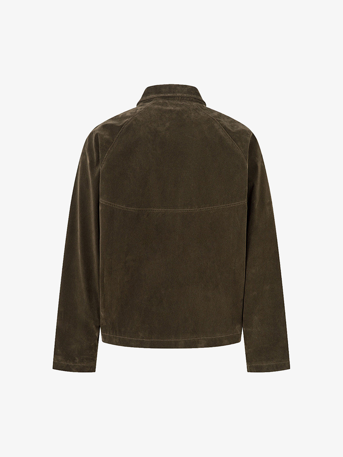 Suede Lapel Deconstructed Patchwork Jacket