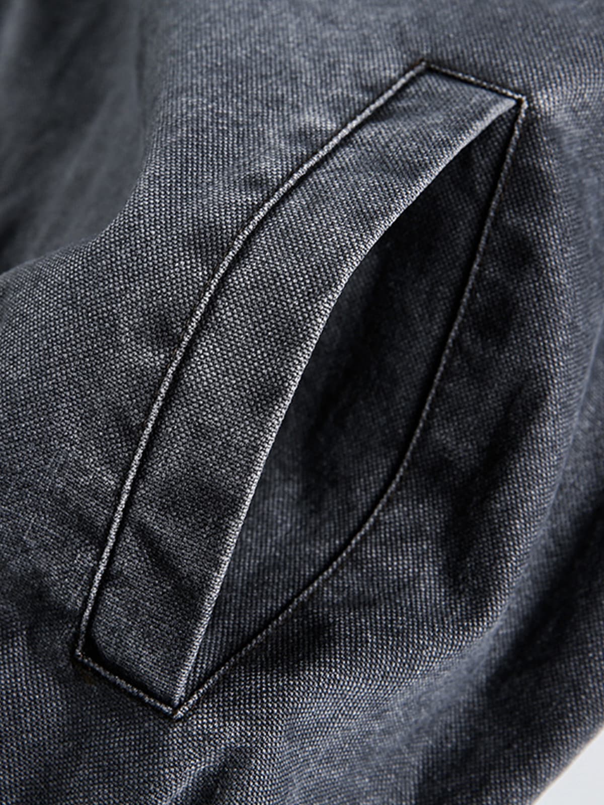 Vintage Washed Distressed Deconstructed High Collar Jacket