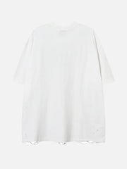Abstract Paint Ripped Tee