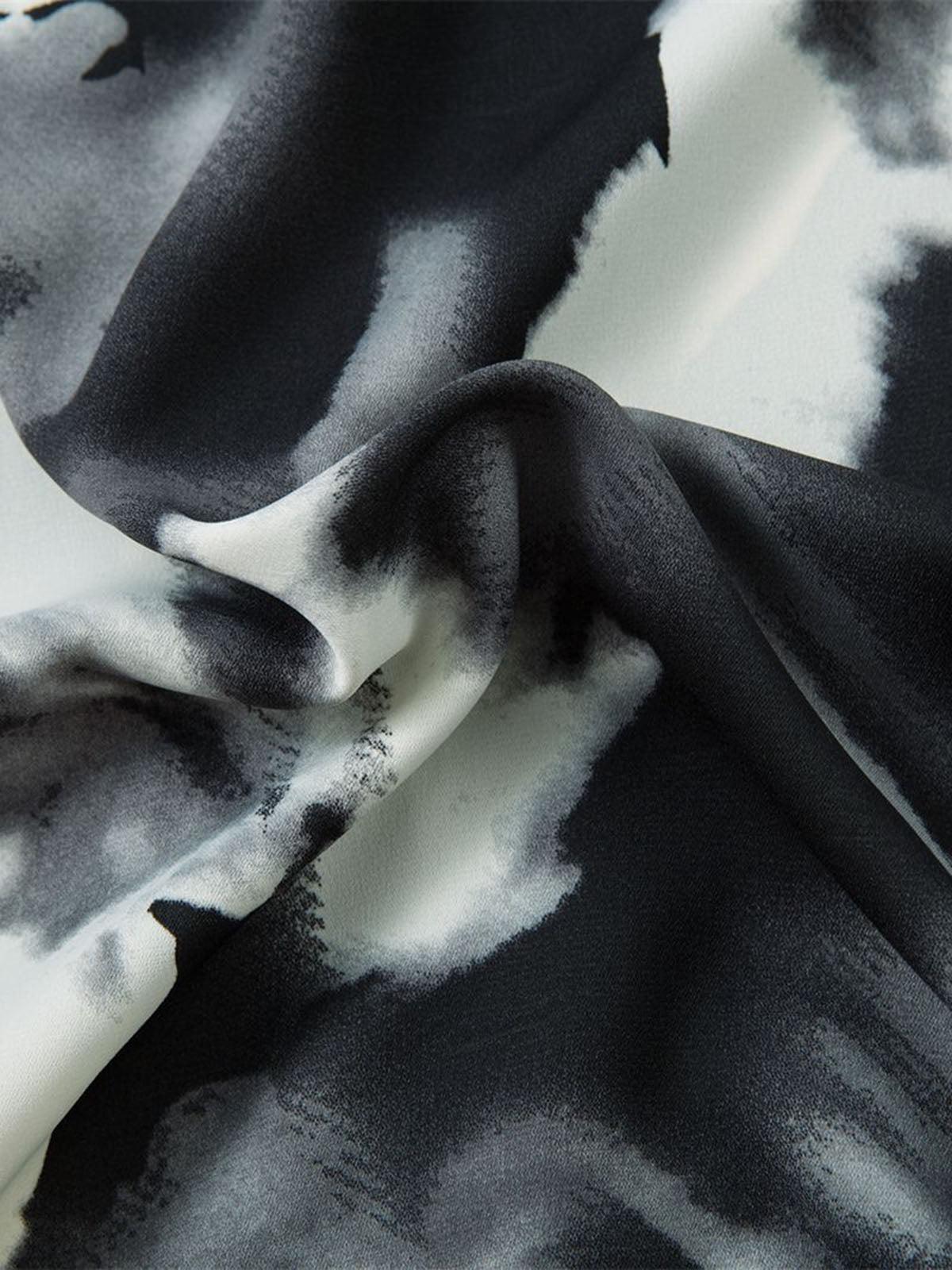 Abstract Tie-Dye Print Shirt
