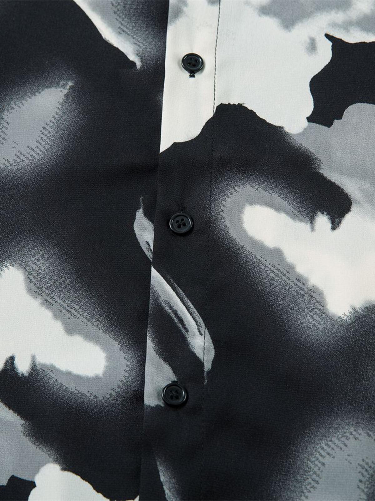 Abstract Tie-Dye Print Shirt