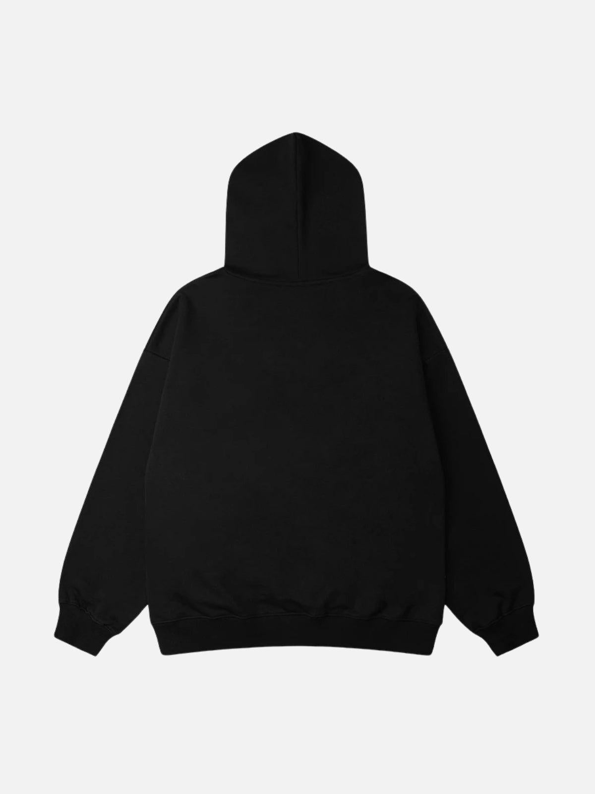 Abstraction Shadow Print Hoodie