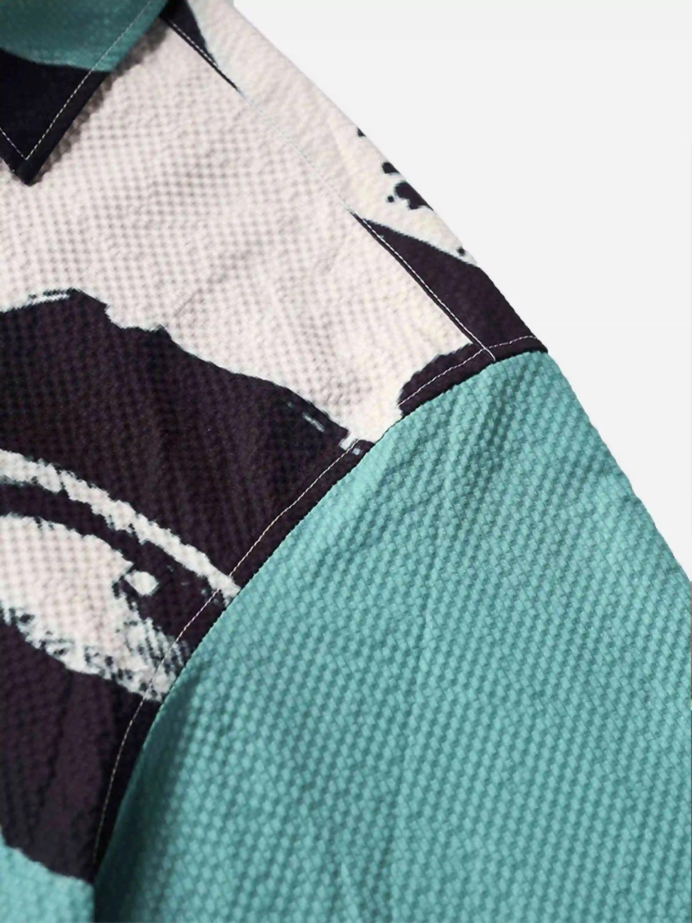 American Graffiti Abstract Portrait Seersucker Shirt