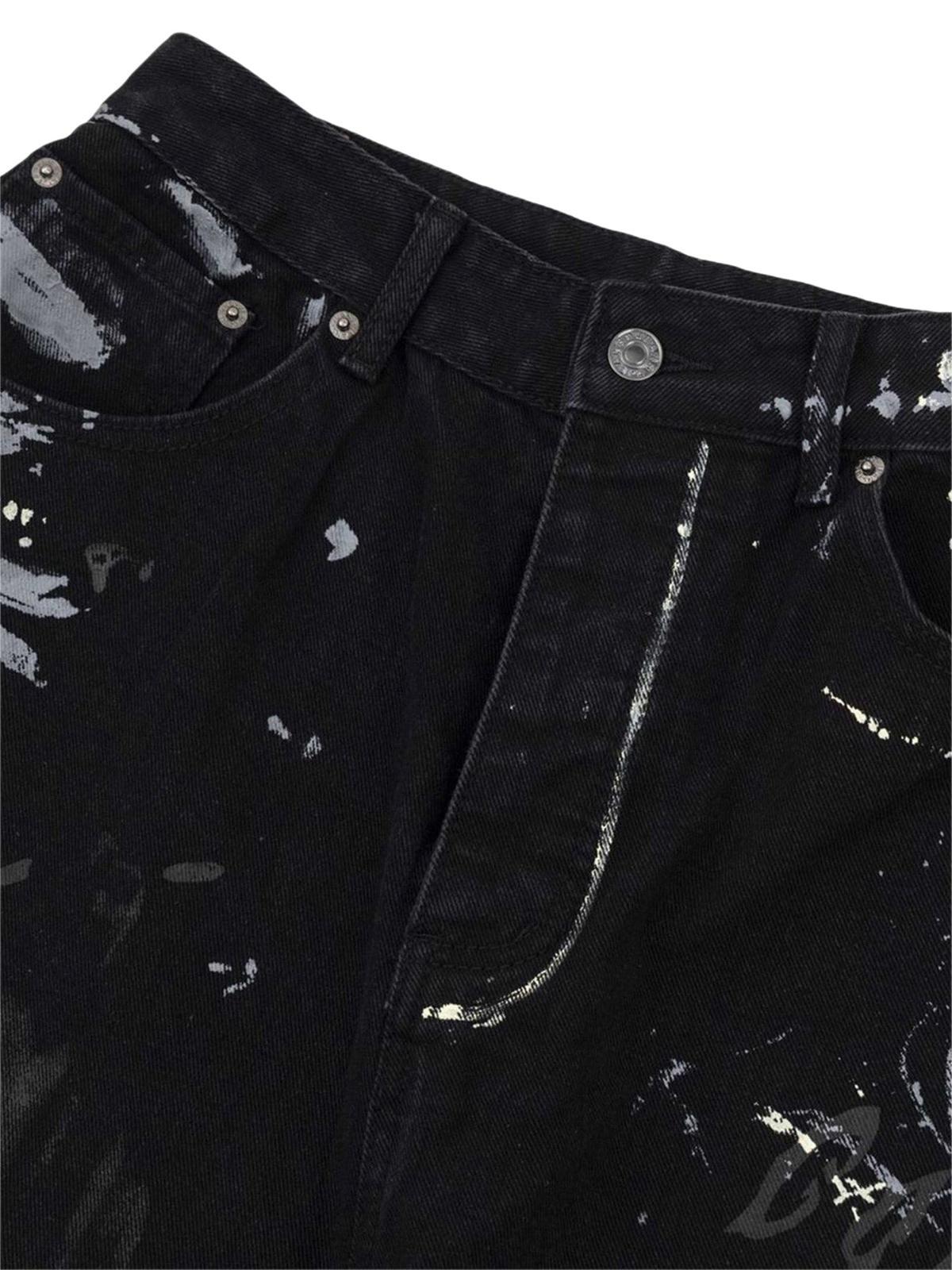 American Graffiti Letter Print Jeans
