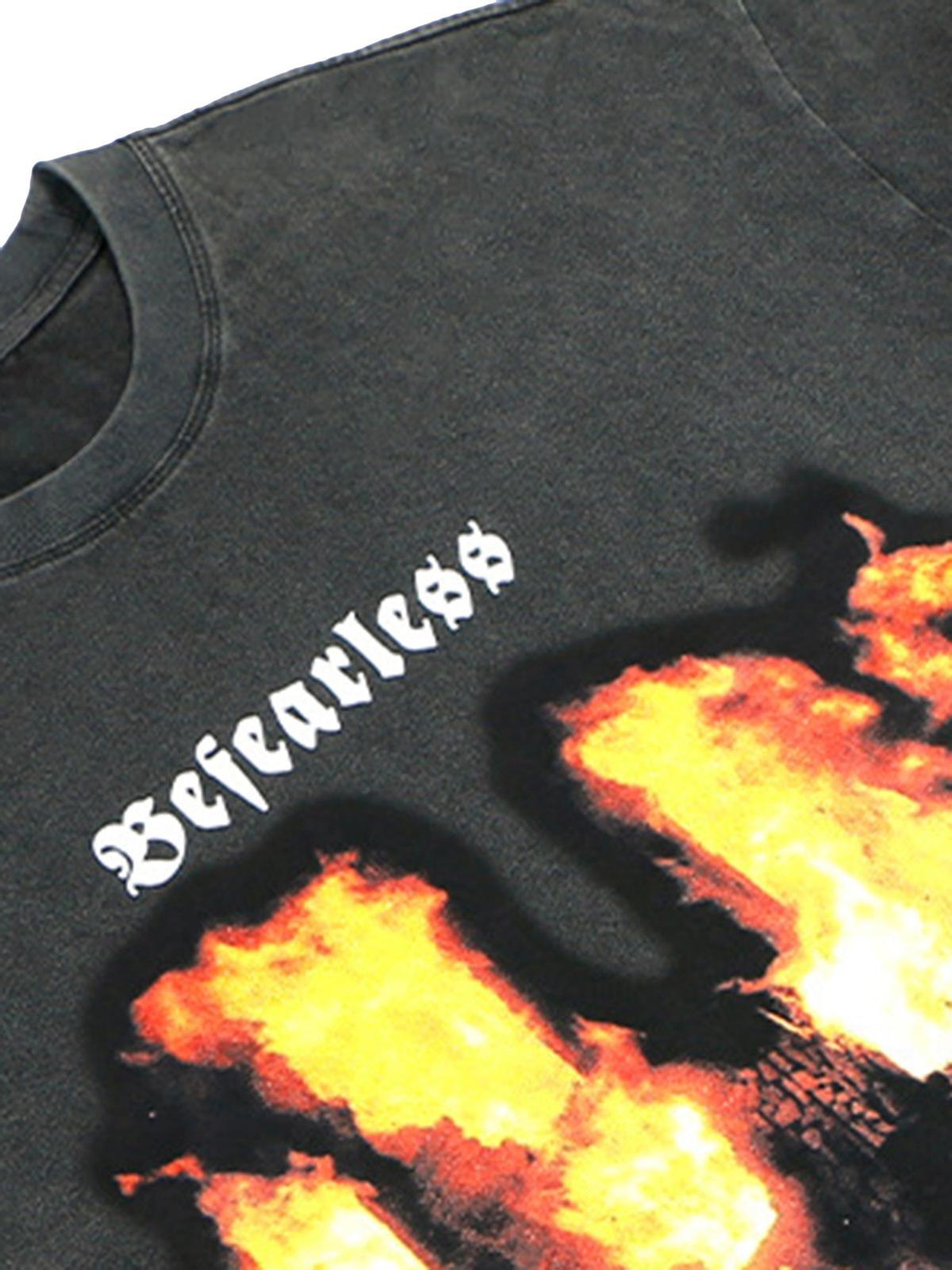 American High Street Burning Hip Hop T-Shirt