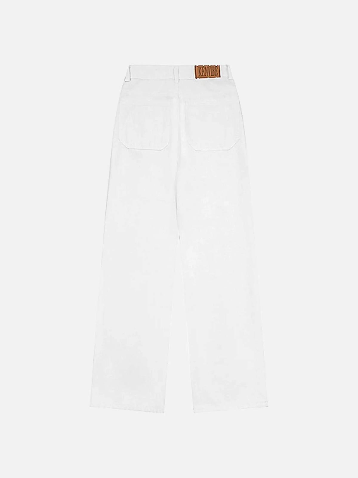 American High Street Embroidered Spider Jeans
