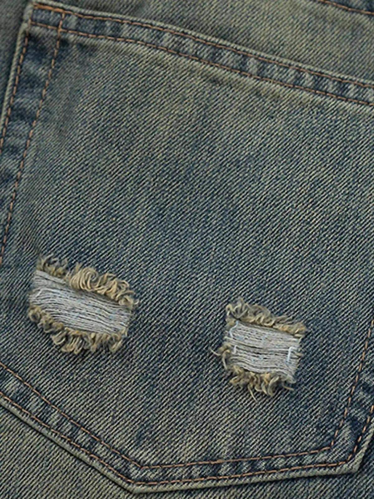 American High Street Graffiti Washed Jeans