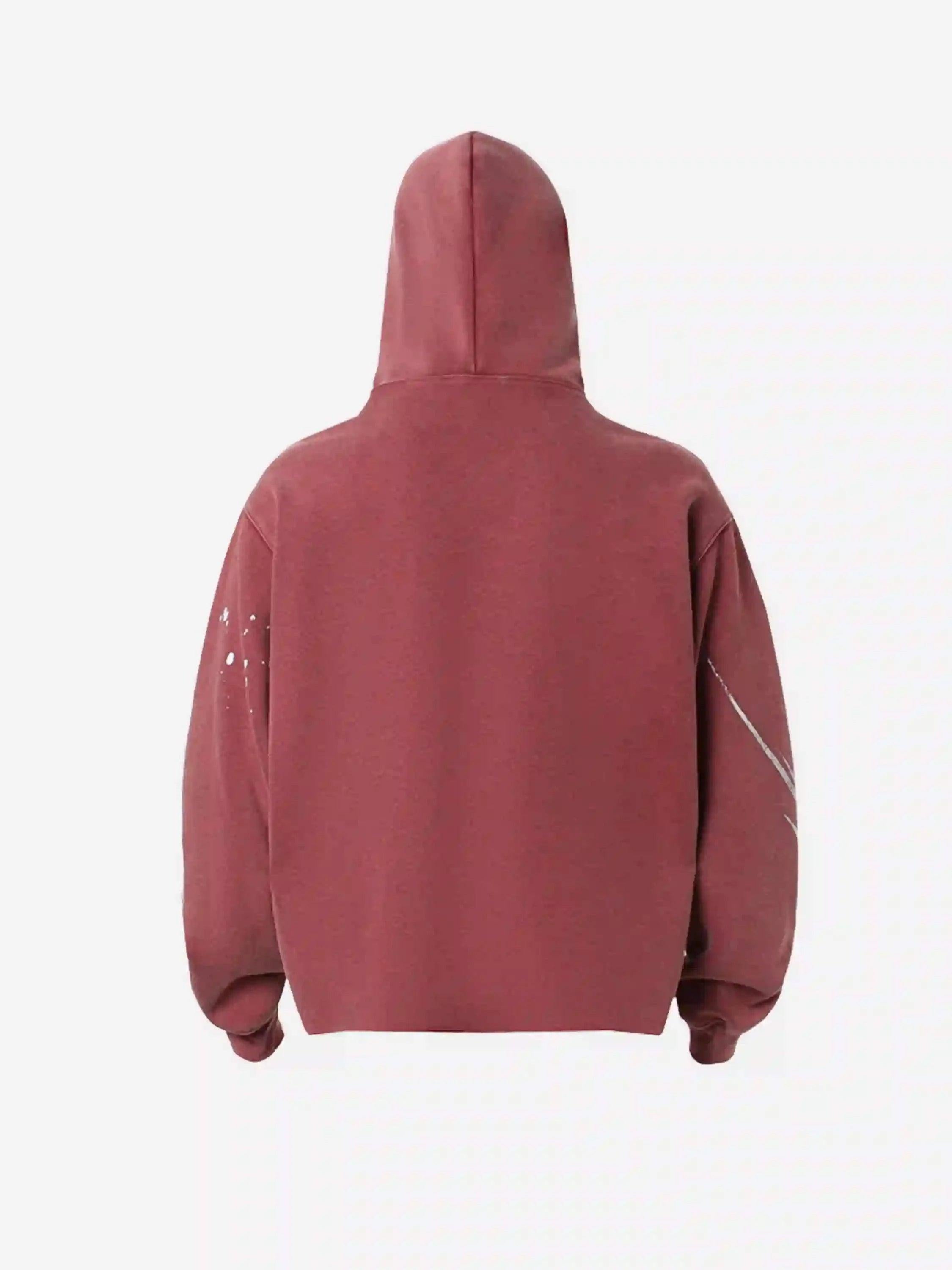 American Hip-Hop Graffiti Distressed Hooded Hoodie