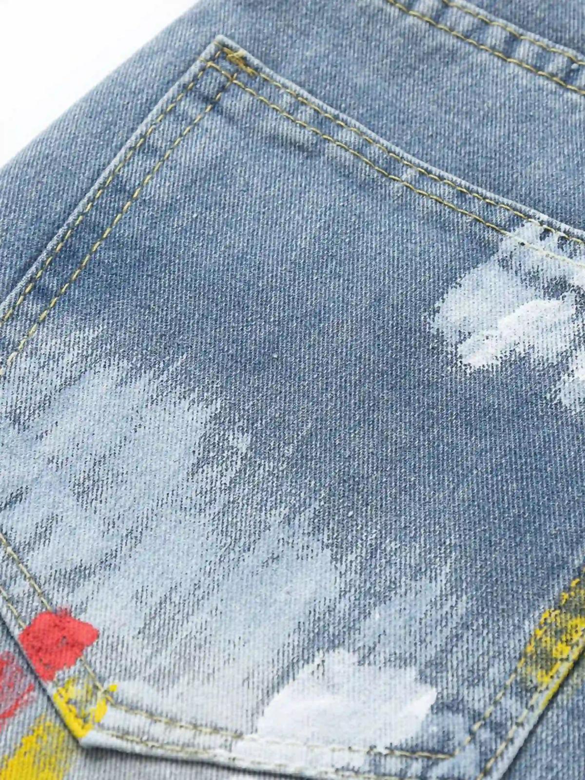 American Hip-Hop Painted Personalized Jeans
