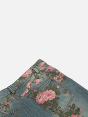 American Hip-Hop Vintage Rose Jeans