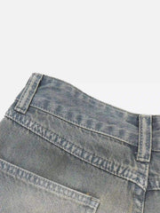 American Retro Cropped Denim Jorts